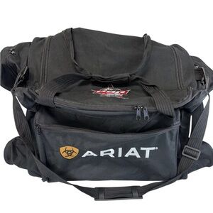 Ariat -PBR Black Canvas Rodeo Gear Bag - Travel / Equip Duffel